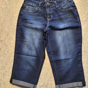 Women's Royalty For Me blue jean capris